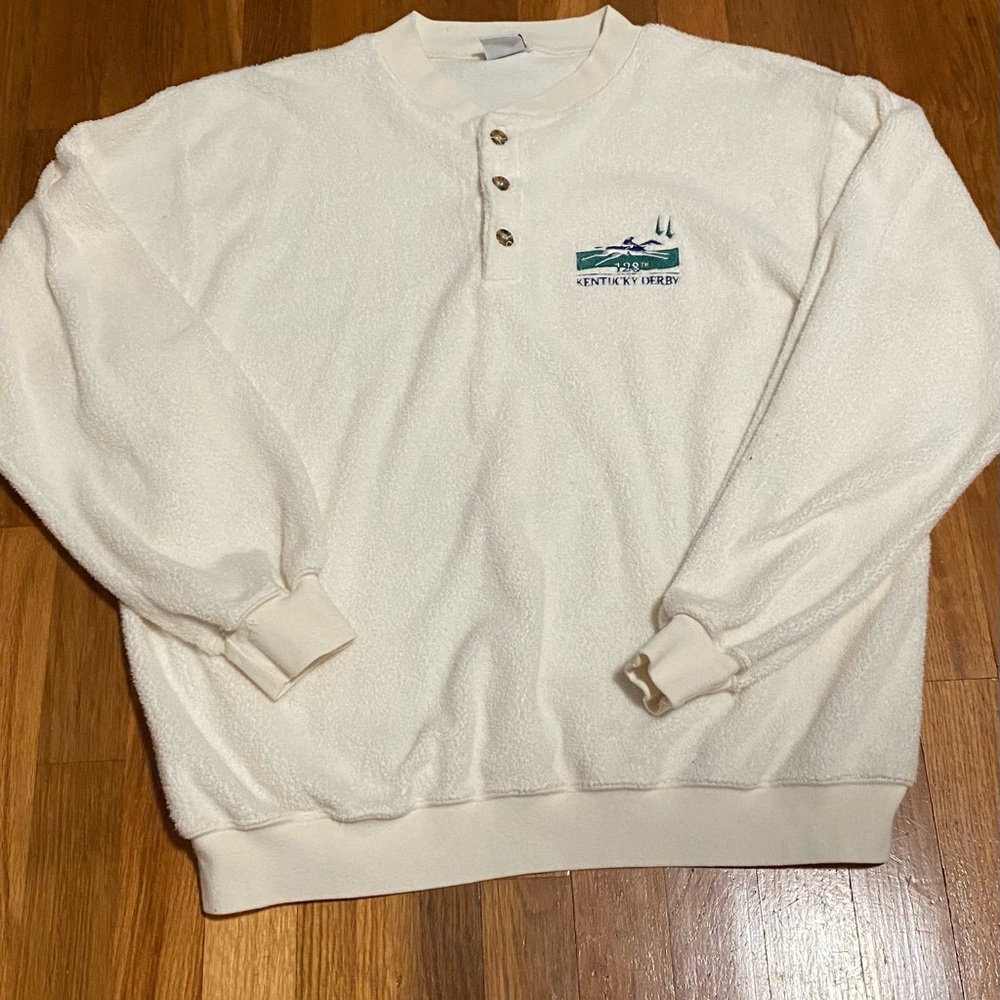 Vintage Kentucky Derby, 2002 Cream Henley shirt